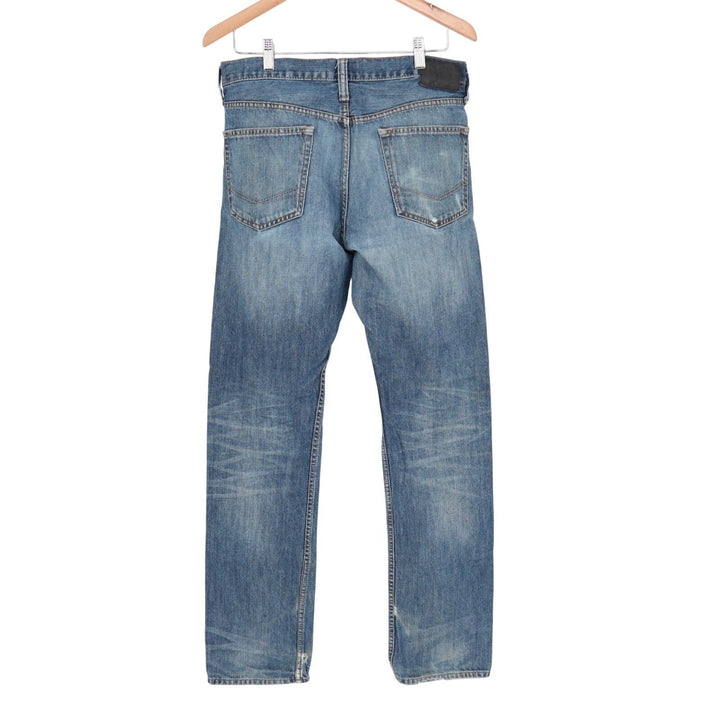 Bullhead Denim Co. Straight Jeans Mens 32x34 Blue Medium Wash Cotton Whiskered