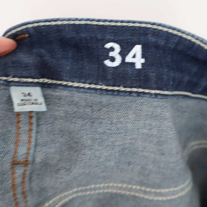 J.Crew Re-Imagined Skinny Jeans Dark Wash Blue Denim Size 34 High Rise Stretch