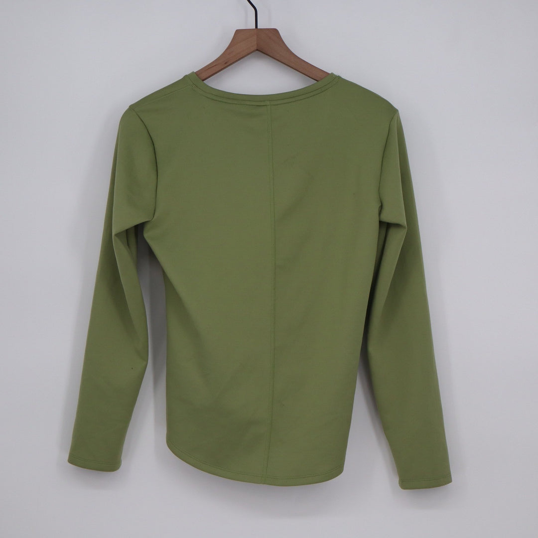 Nike Therma-FIT Womens Long Sleeve Training Top Olive Green Small NWT