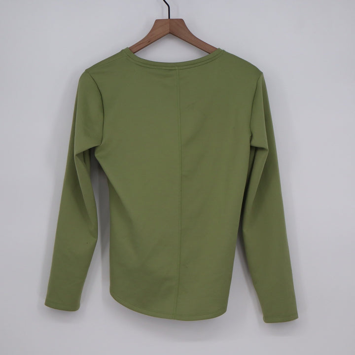 Nike Therma-FIT Womens Long Sleeve Training Top Olive Green Small NWT