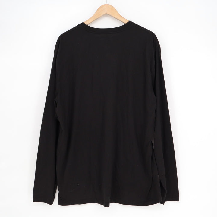 Fresh Clean Tees T-Shirt Mens 2XL Black Cotton Crew Neck Long Sleeve Pullover