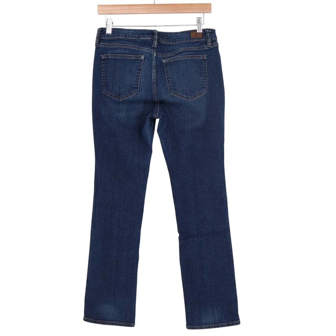 Lauren Ralph Lauren Straight Jeans Womens 6P Blue Dark Wash Denim Cotton Stretch