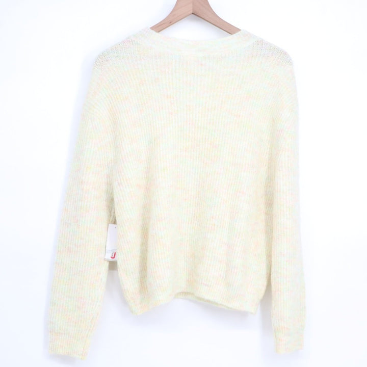 BP. Sweater Womens Small Multicolor Tie Dye Knitted Stretch Ribbed Crew Neck