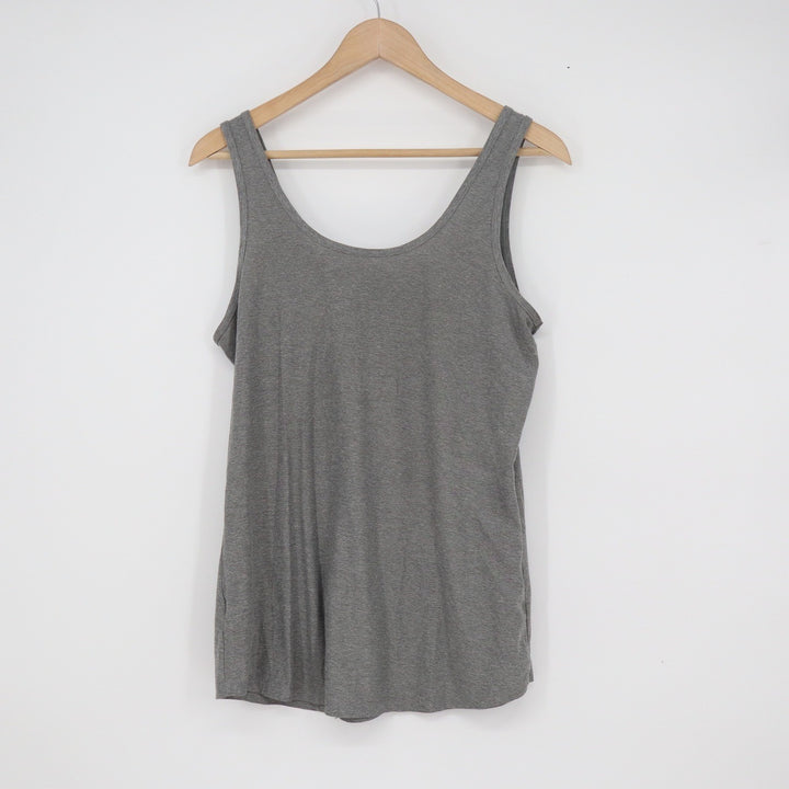 No Boundaries Gray Scoop Neck Tank Top XL 15-17 Sleeveless Basic Layering