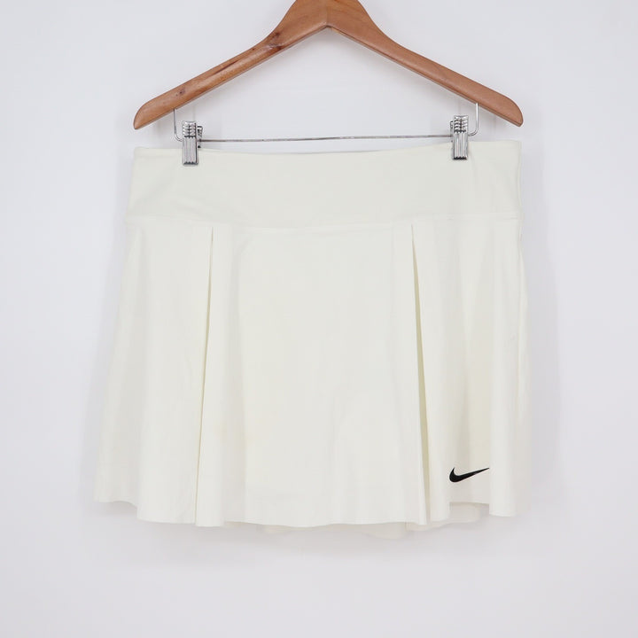 Nike Womens Dri-FIT Tennis Skirt White Pleated Skort XL