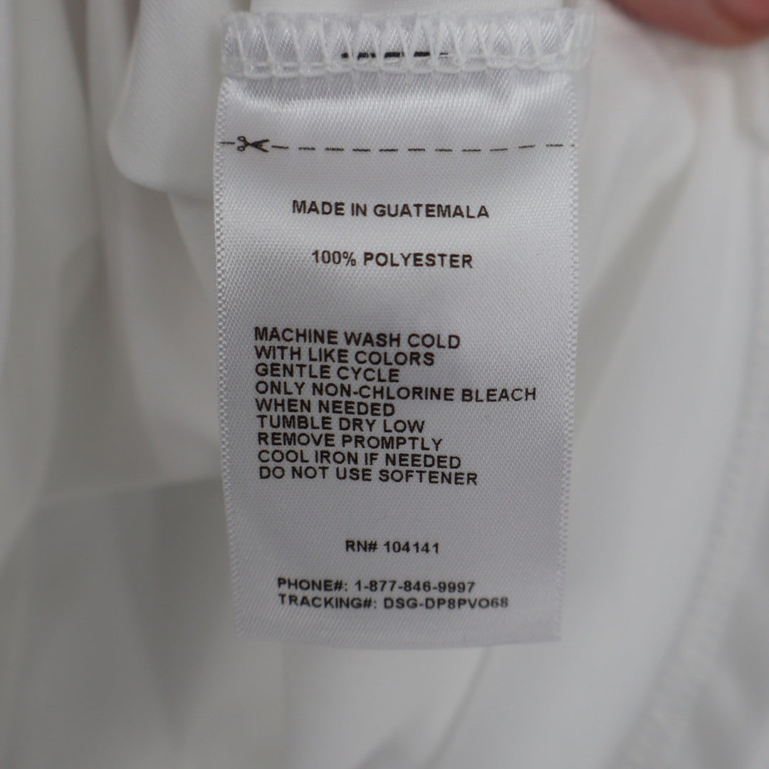 DSG Girls Pure White Movement Tee Short Sleeve Athletic Shirt Size S 8-9