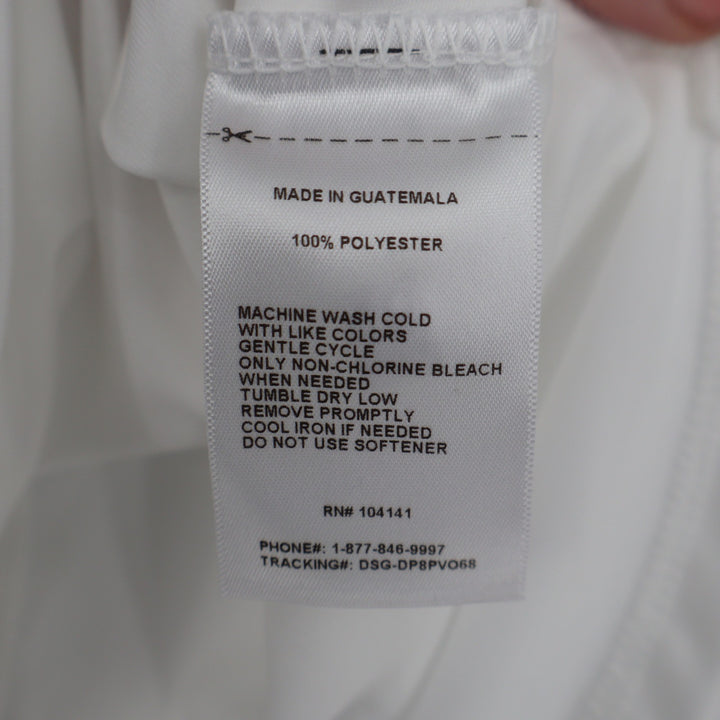 DSG Girls Pure White Movement Tee Short Sleeve Athletic Shirt Size S 8-9