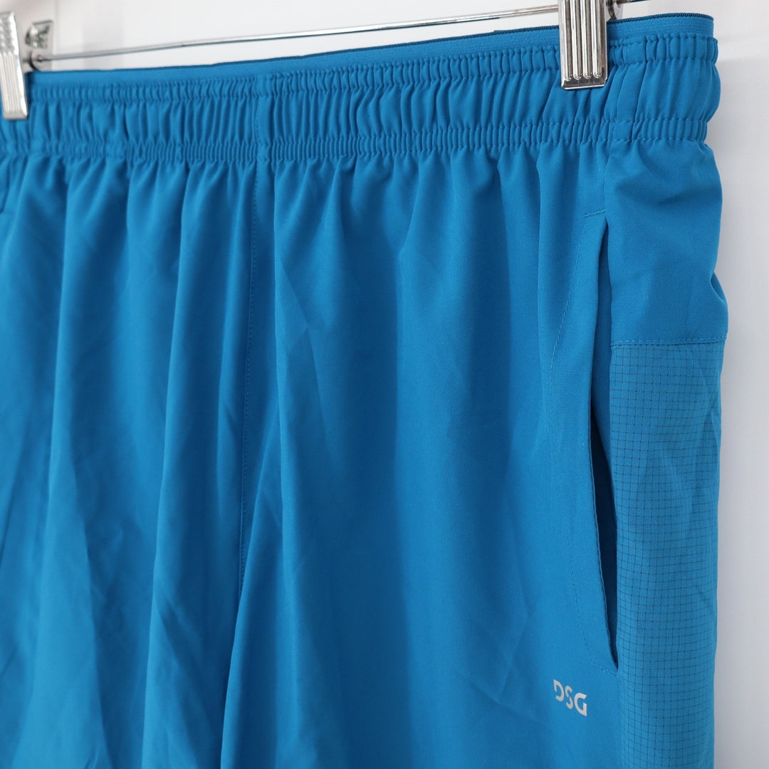 DSG Mens 5" Stride Short Blue Gleam Reflective Athletic Running Shorts S