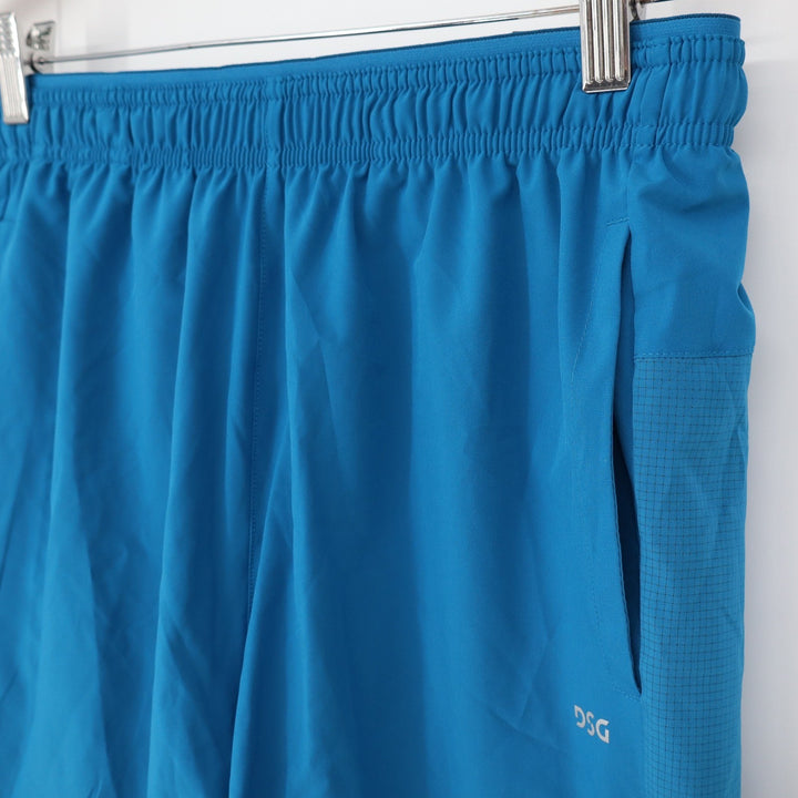 DSG Mens 5" Stride Short Blue Gleam Reflective Athletic Running Shorts S