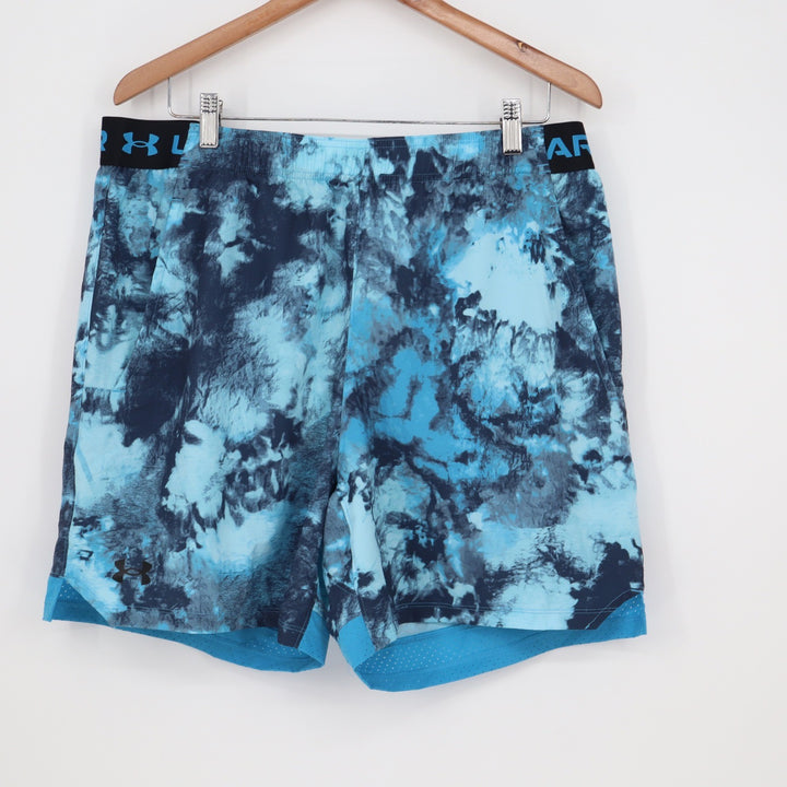 Under Armour Mens Vanish Woven 6in Printed Shorts Blue Marble XL NEW