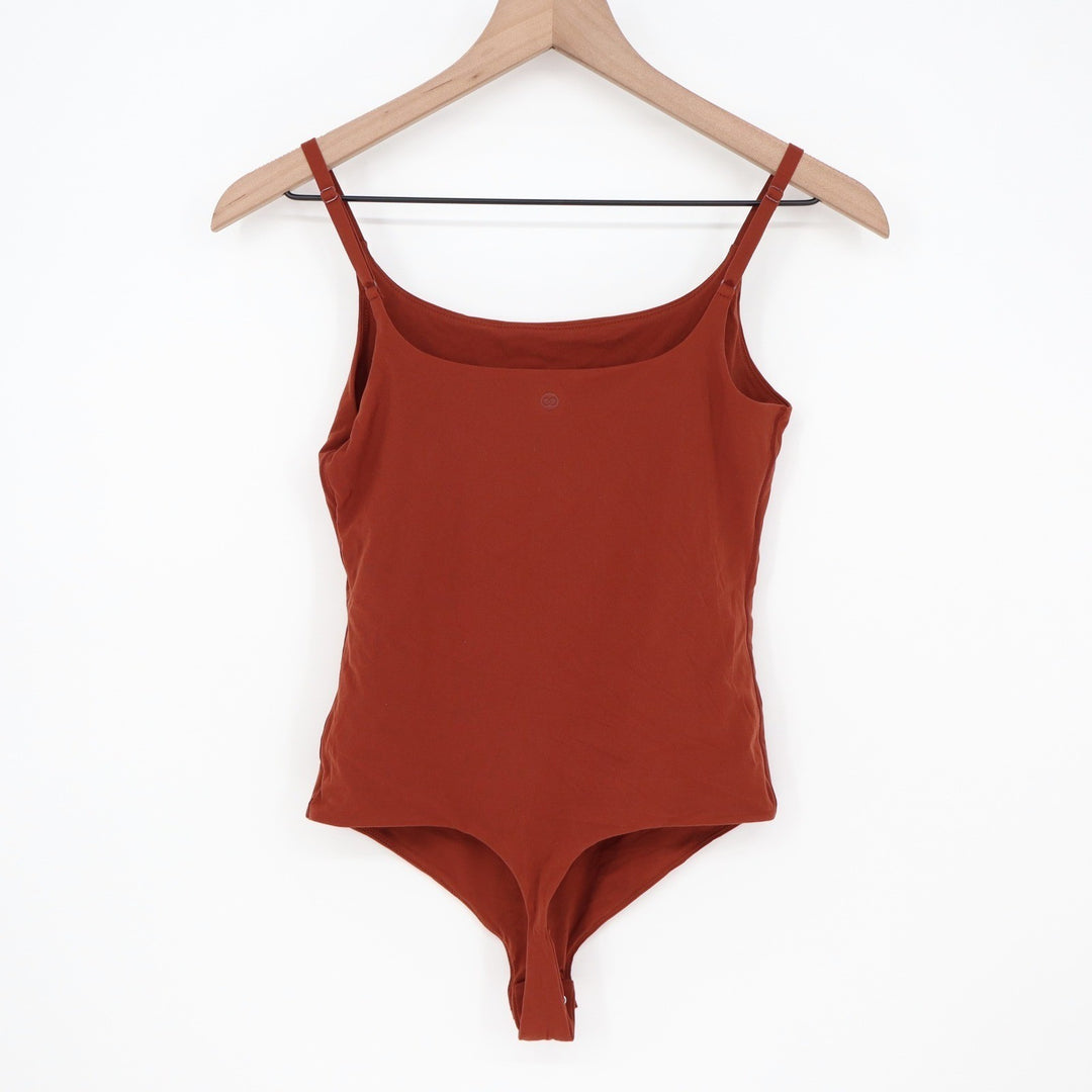 Calia Inspire Cami Bodysuit Red Brown Small New With Tags