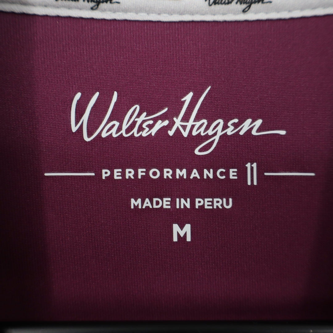 Walter Hagen Mens P11 Dogwood Ditsy Golf Polo Purple Floral M NEW