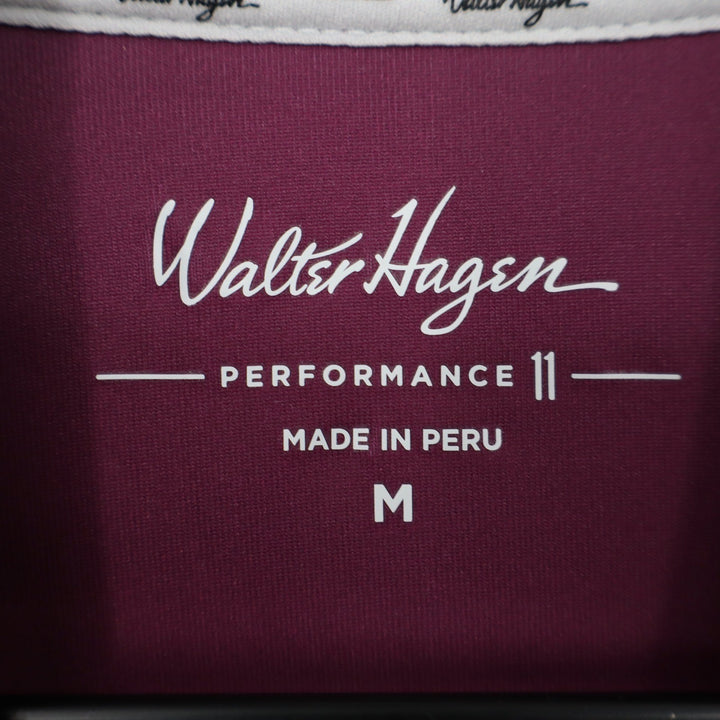 Walter Hagen Mens P11 Dogwood Ditsy Golf Polo Purple Floral M NEW