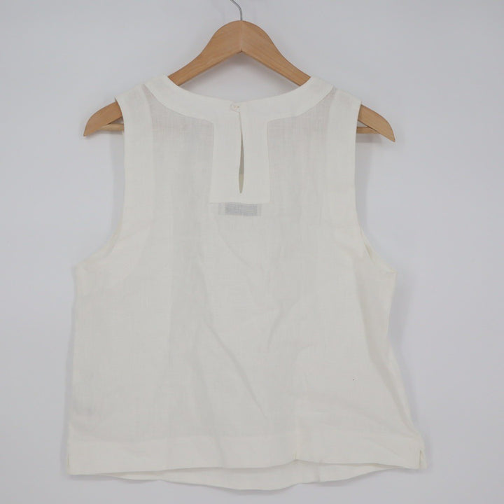 American Giant Sleeveless Linen Tank Top Size M Made In USA