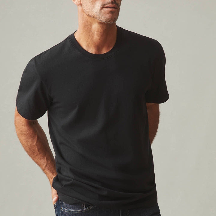 American Giant Classic Crew Neck T Shirt Black Mens Size L Made in USA Cotton