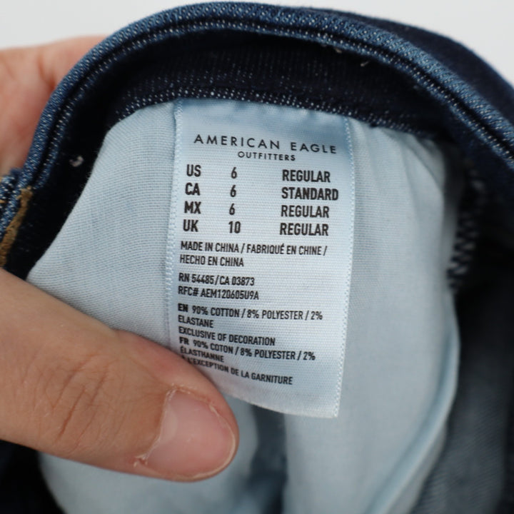 American Eagle Outfitters Jeans Womens 6R Blue Denim Cotton Level Stretch Skinny