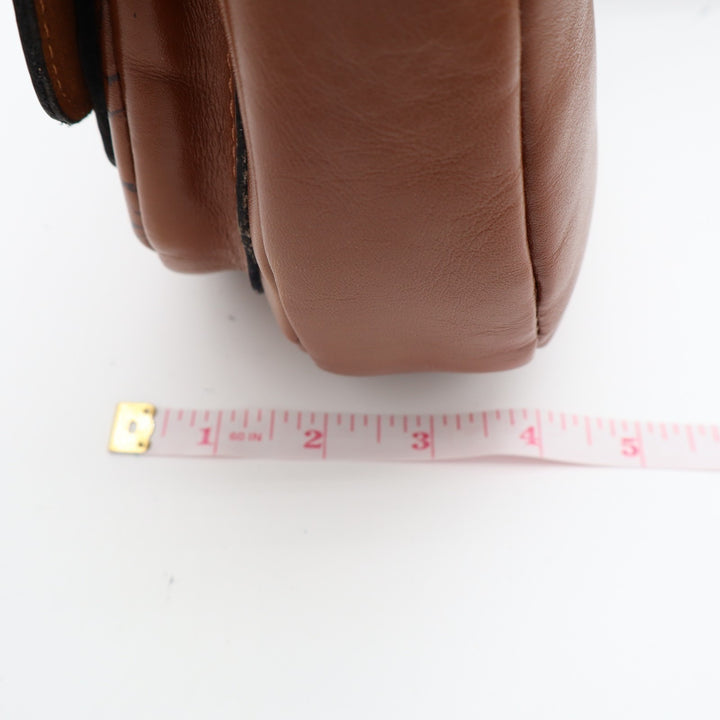 Patricia Nash Ryton Womens Handbag Riot Rust Leather Signature Map Crossbody Bag