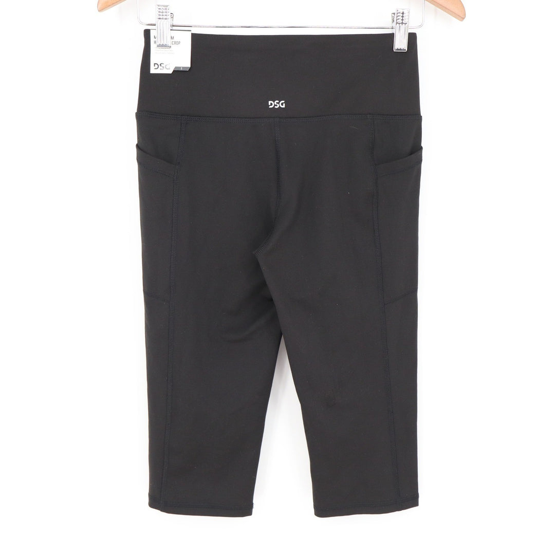 DSG Momentum Crop Leggings Womens Small Pure Black New With Tags