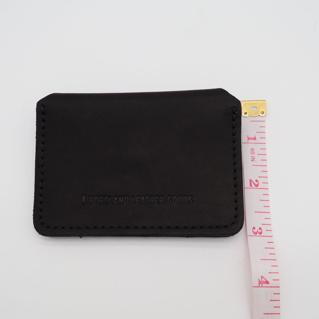 Portland Leather Goods Lovebug Womens Wallet Core Black 2 Spacious Compartments