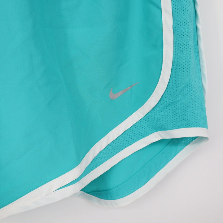 Nike Tempo Womens Teal White Dri-FIT Running Shorts Size M