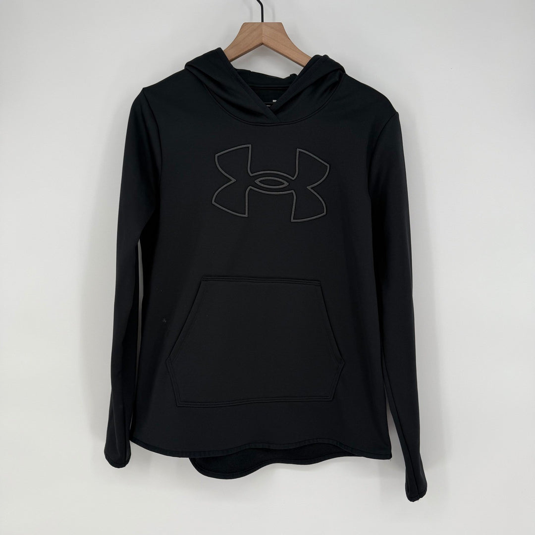 Under Armour Black Logo Hoodie Sweatshirt Size M