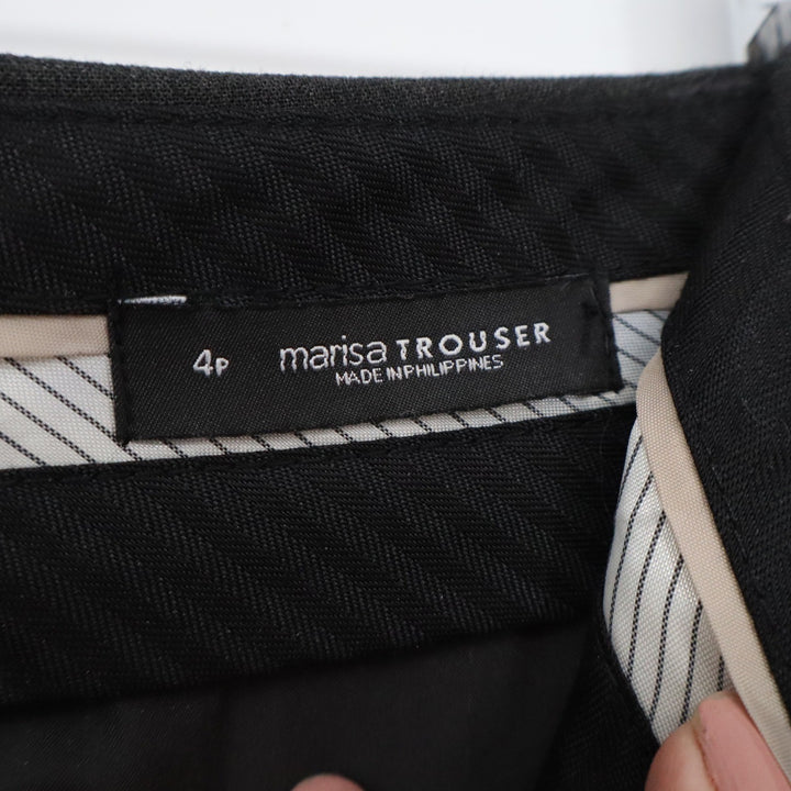 Ann Taylor LOFT Marisa Trousers Charcoal Gray Petite 4P Straight Leg Dress Pants