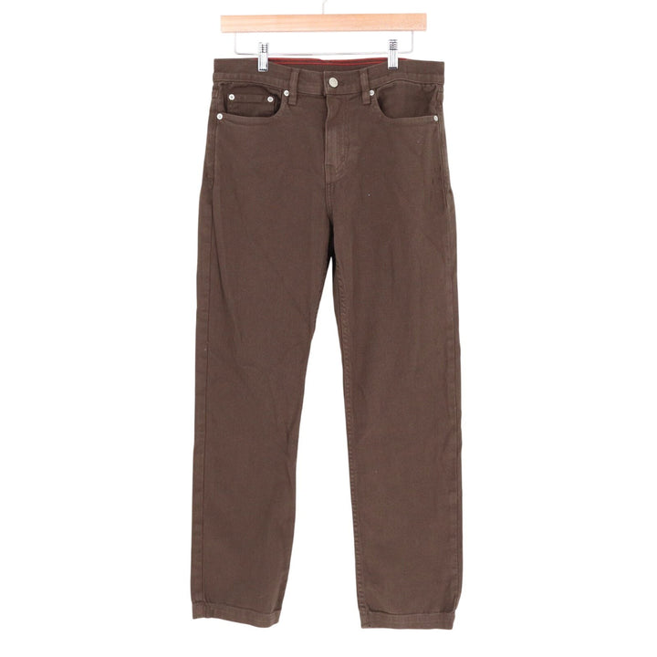 American Giant Roughneck Pants Men 30x30 Brown Cotton Stretch 5-Pockets Straight
