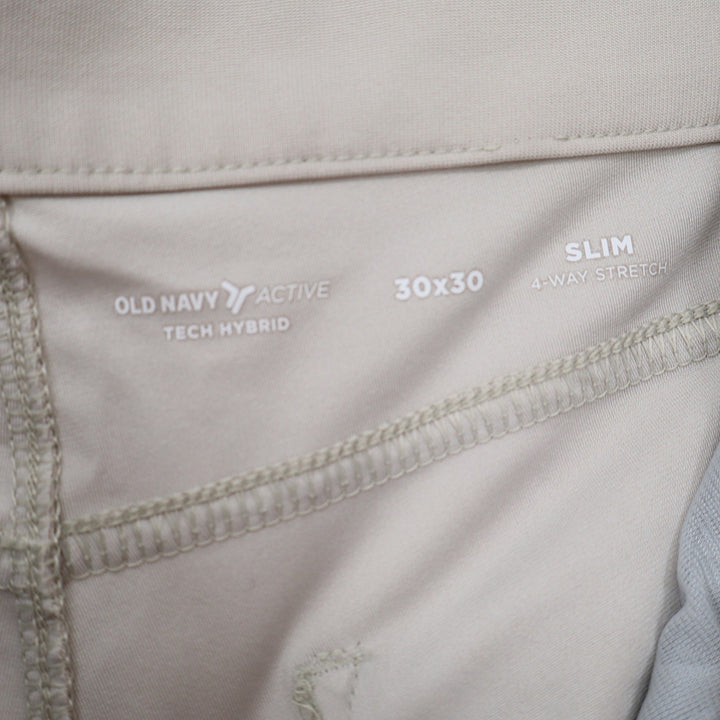 Old Navy Pants Mens 30x30 Tech Hybrid Slim Tan 4-Way Stretch Good