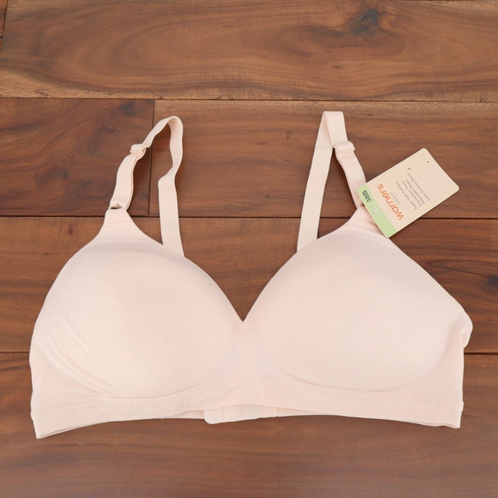 Warners Blissful Benefits Super Soft Wireless Lightly Lined Comfort Bra 38B Pink