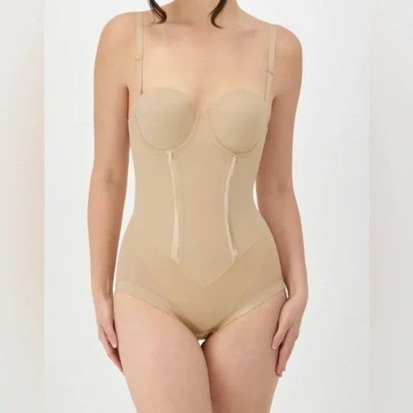 Maidenform Ultra-Firm Convertible Body Shaper With Underwire Bra Size 38D