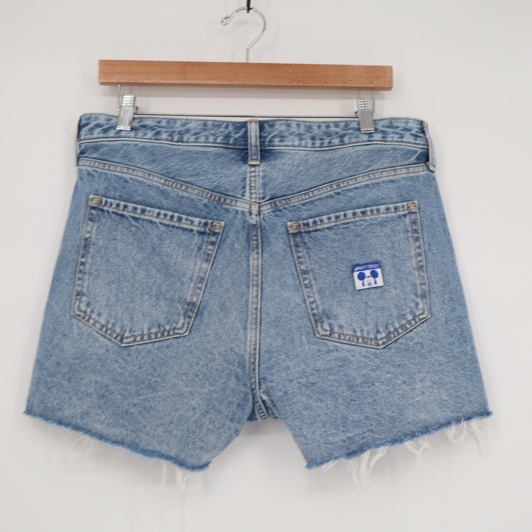 Old Navy x Disney Minnie Mouse High Rise Denim Cut Off Shorts Light Wash Size 10