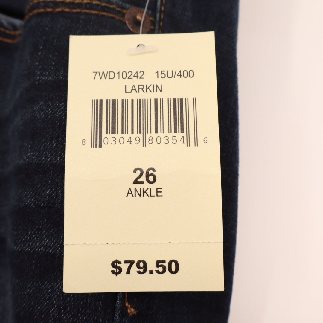 Lucky Brand Lolita Ankle Jeans Womens 2 Blue Denim Cotton Stretch Skinny Leg