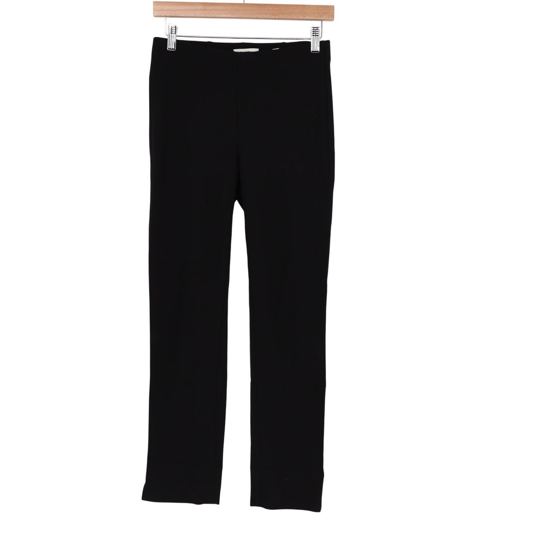 Vince Black Slim Straight Leg Pull On Leggings Italian Fabric Pants Small SP