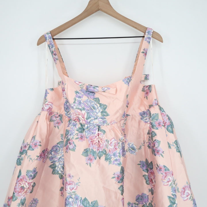 Lulus Unbelievably Lovely Babydoll Mini Dress Women 2XL Pink Floral Empire Waist