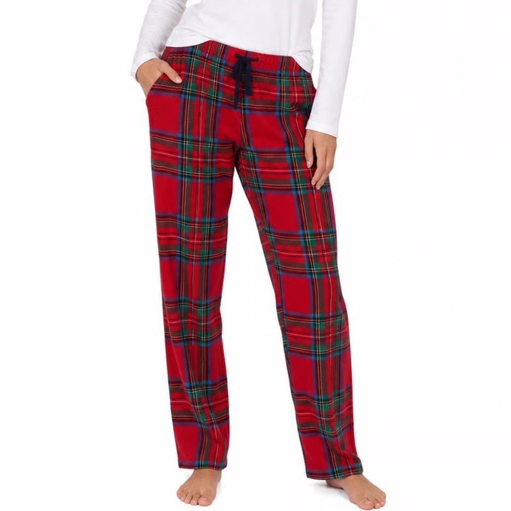 Old Navy Red Plaid Flannel Pajama Pants Drawstring Lounge Sleepwear Medium