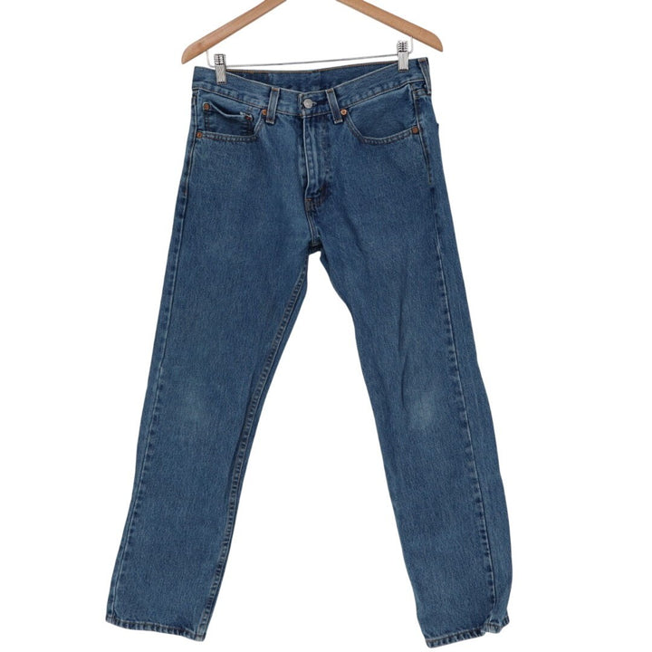 Levi's 505 Jeans Mens 31X30 Blue Denim Cotton Preppy Medium Wash Straight Leg