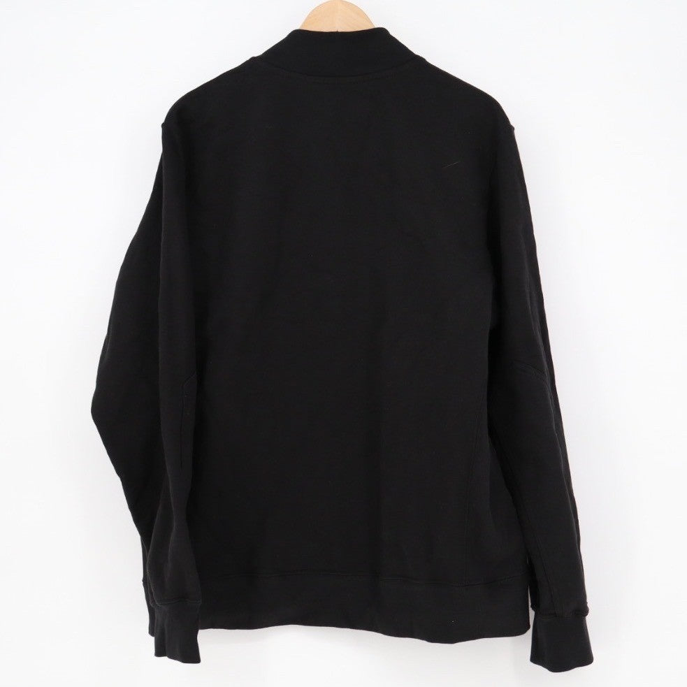 American Giant Mens Black Full Zip Sweatshirt Jacket L Made USA Cotton