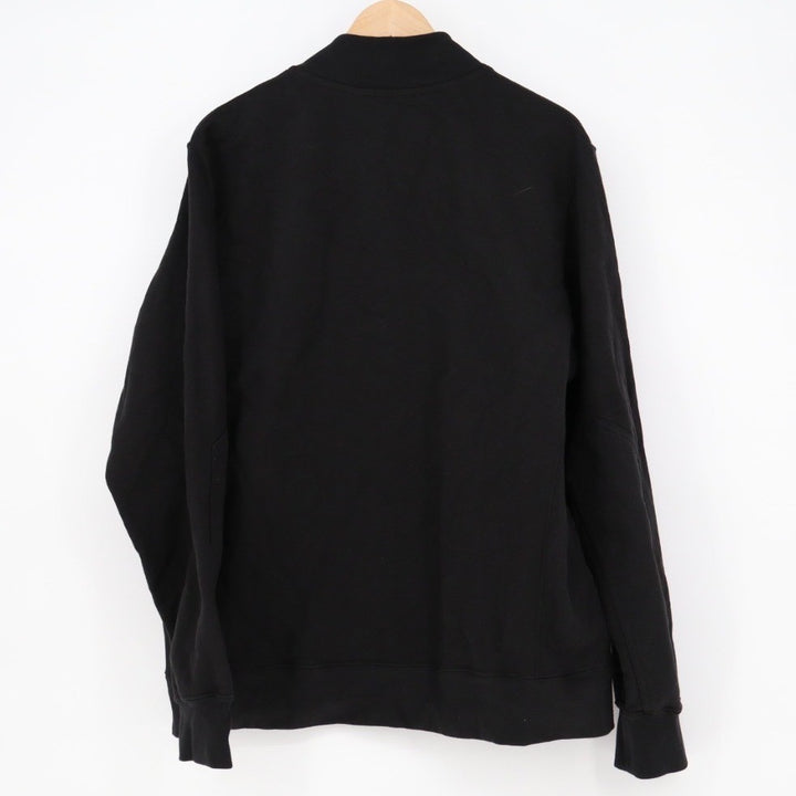 American Giant Mens Black Full Zip Sweatshirt Jacket L Made USA Cotton