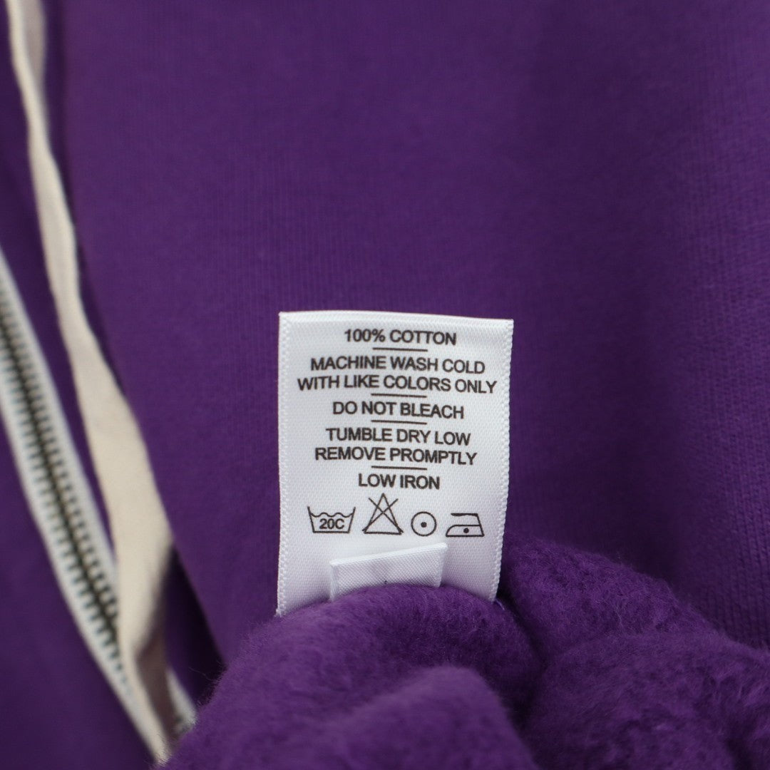 American Giant Midweight Hoodie Womens Large Majesty Cotton Full Zip Pullover