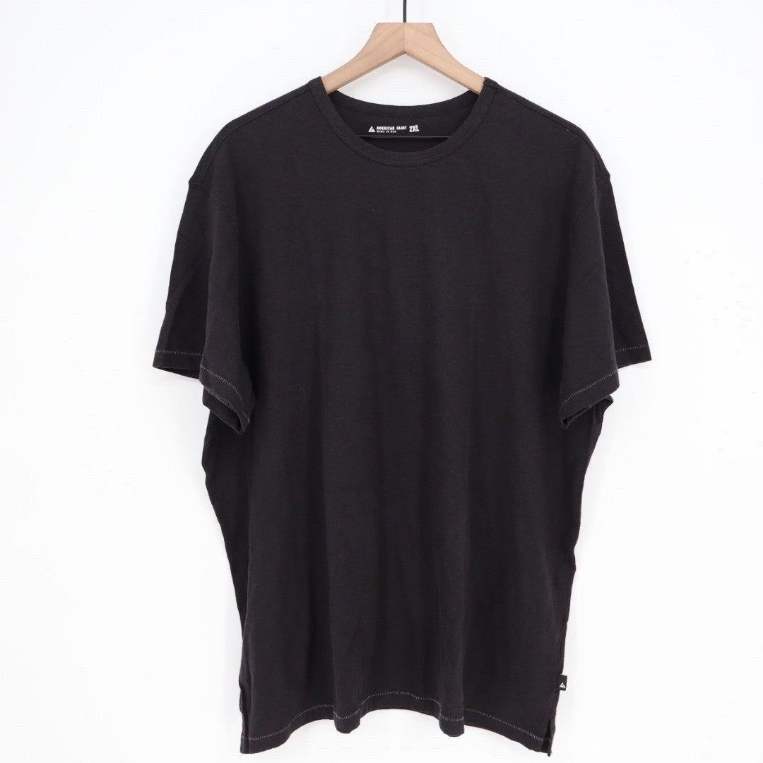 American Giant Men's Hemp Jersey Crew Tee Size 2XL Made In SA