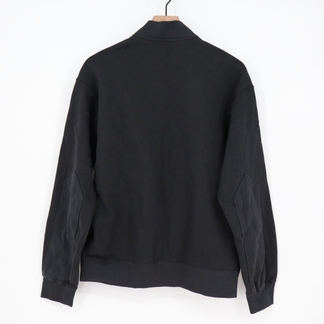 American Giant Full Zip Bomber Jacket Black Cotton Made in USA Mens Size S