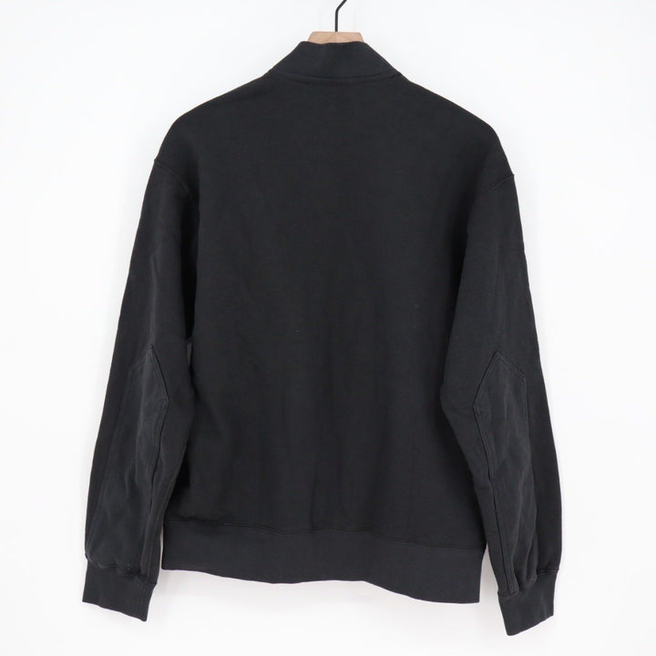 American Giant Full Zip Bomber Jacket Black Cotton Made in USA Mens Size S