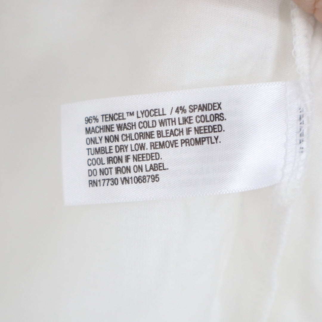 A New Day Cream Tencel Lyocell Long Sleeve Crewneck Top Medium VN1068795