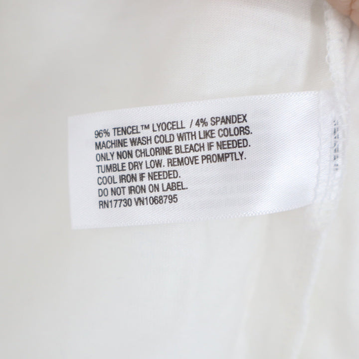A New Day Cream Tencel Lyocell Long Sleeve Crewneck Top Medium VN1068795