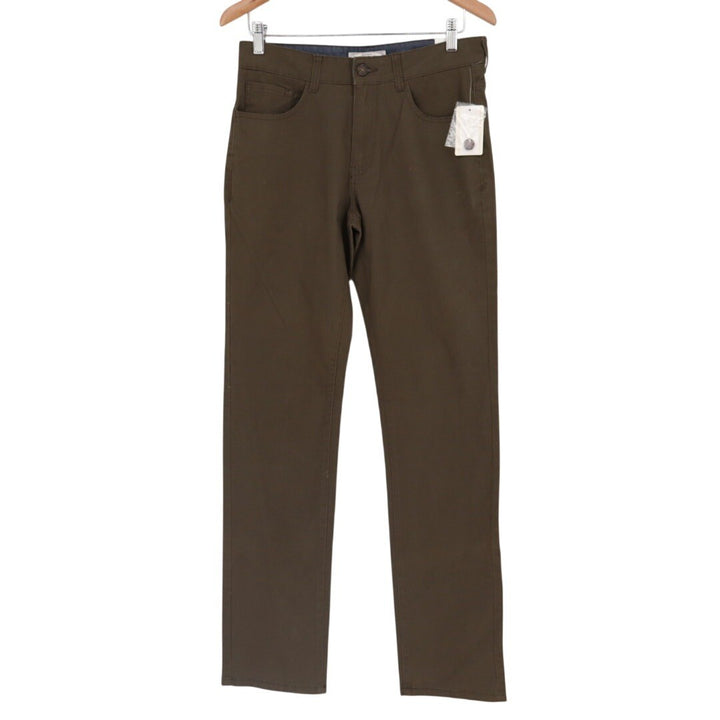 Flag & Anthem Dry Goods Supply Men's Brown Cotton Straight Leg Pants 29x34