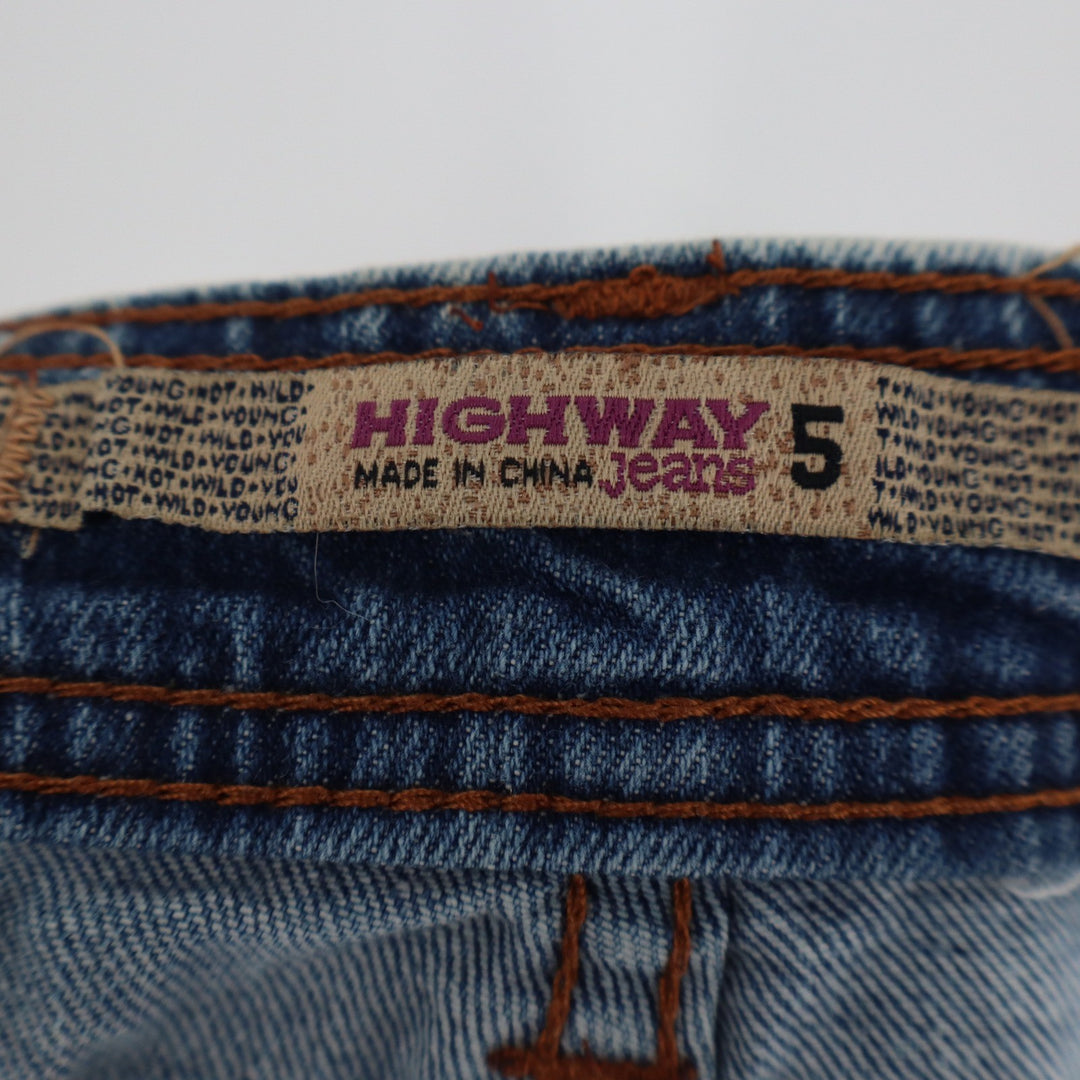 Highway Jeans Womens Size 5 Acid Wash Distressed Denim Shorts Low Rise
