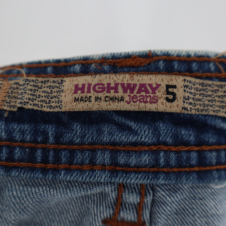 Highway Jeans Womens Size 5 Acid Wash Distressed Denim Shorts Low Rise