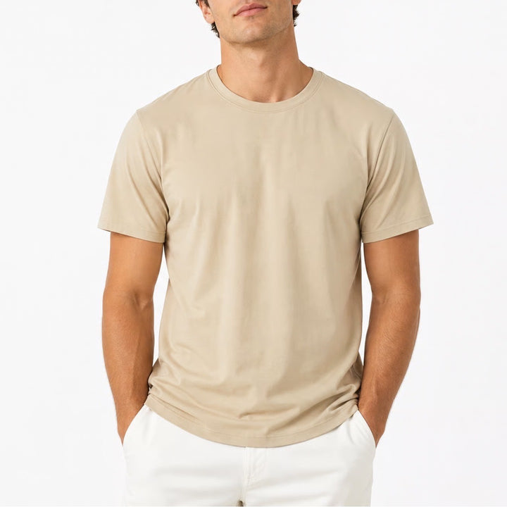 California 1989 Retro Car Graphic T-Shirt Tan Beige Crew Neck Short Sleeve M