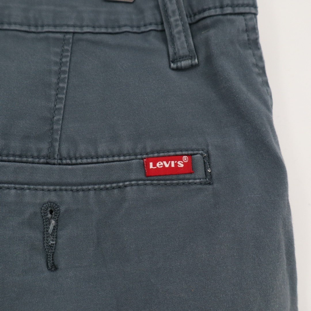 Levi's XX Chino Short Mens 32 Teal Cotton Stretch Zip Fly Slash Pockets Outdoor