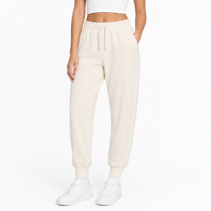 DSG So Soft Ottoman Jogger Womens Small Light Cream High Rise Sweatpants